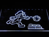 Super Mario LED Neon Sign Electrical - White - TheLedHeroes
