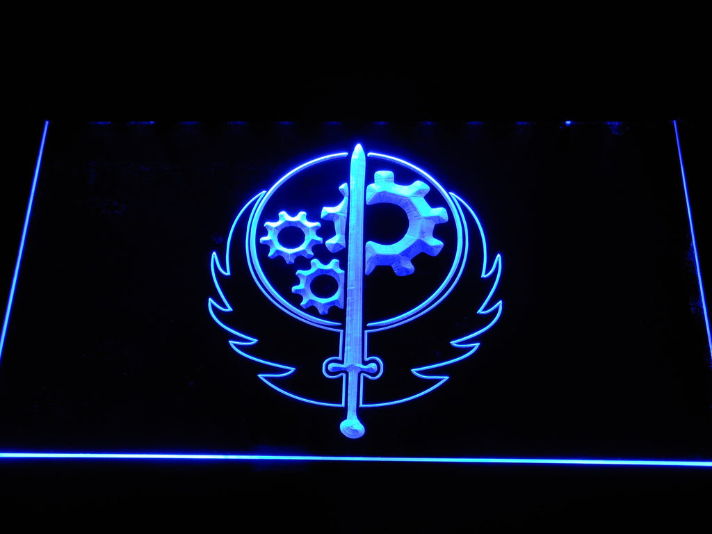 Fallout Brotherhood of Steel LED Neon Sign Electrical - Blue - TheLedHeroes