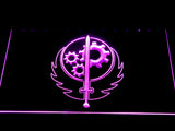 FREE Fallout Brotherhood of Steel Led Sign - Purple - TheLedHeroes