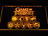 Game of Thrones Familys LED Neon Sign USB - Yellow - TheLedHeroes