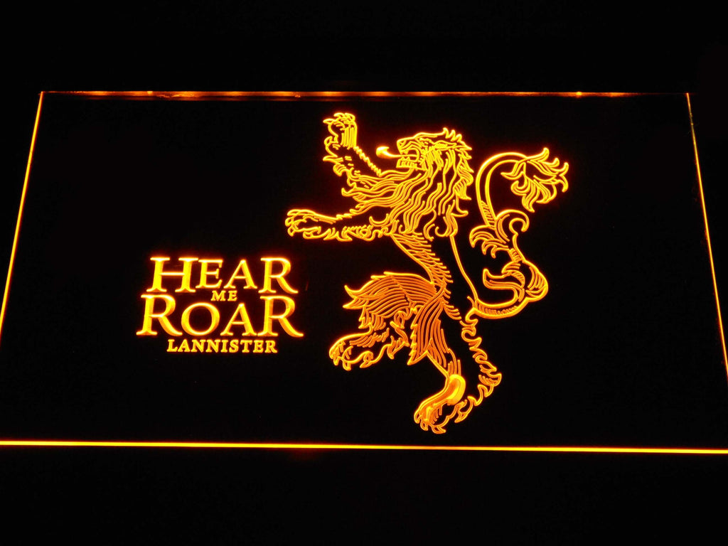 Game of Thrones Lannister LED Neon Sign Electrical - Yellow - TheLedHeroes