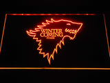 Game of Thrones Stark (2) LED Neon Sign Electrical - Orange - TheLedHeroes