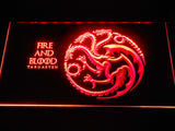 Game of Thrones Targaryen LED Neon Sign Electrical - Red - TheLedHeroes