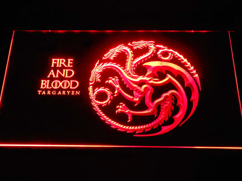 Game of Thrones Targaryen LED Neon Sign USB - Normal Size (12x8in) - TheLedHeroes