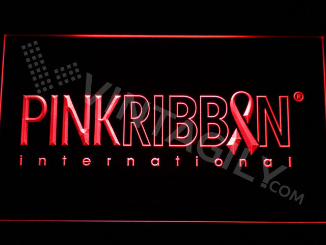 Pink Ribbon International LED Sign - Red - TheLedHeroes