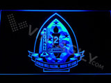 1st Battalion 2nd Marines LED Neon Sign Electrical - Blue - TheLedHeroes