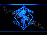 1st Battalion 4th Marines LED Neon Sign Electrical - Blue - TheLedHeroes