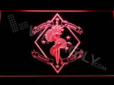 1st Battalion 4th Marines LED Neon Sign USB - Red - TheLedHeroes