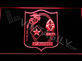 1st Battalion 6th Marines LED Neon Sign USB - Red - TheLedHeroes