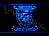 1st Battalion 7th Marines LED Neon Sign Electrical - Blue - TheLedHeroes