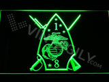 FREE 1st Battalion 8th Marines LED Sign - Green - TheLedHeroes