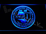 1st Infantry Division Operation Iraqi LED Neon Sign USB - Blue - TheLedHeroes