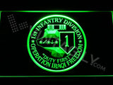 1st Infantry Division Operation Iraqi LED Neon Sign USB - Green - TheLedHeroes