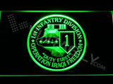 1st Infantry Division Operation Iraqi LED Neon Sign Electrical - Green - TheLedHeroes