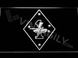 1st Tank Battalion LED Sign - White - TheLedHeroes