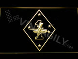 1st Tank Battalion LED Sign - Yellow - TheLedHeroes