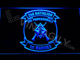 2nd Battalion 1st Marines LED Sign - Blue - TheLedHeroes