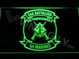 2nd Battalion 1st Marines LED Neon Sign Electrical - Green - TheLedHeroes