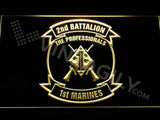 2nd Battalion 1st Marines LED Neon Sign Electrical - Yellow - TheLedHeroes