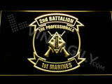 2nd Battalion 1st Marines LED Sign - Yellow - TheLedHeroes