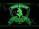 2nd Battalion 3rd Marines LED Neon Sign Electrical - Green - TheLedHeroes