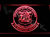 FREE 2nd Battalion 4th Marines LED Sign - Red - TheLedHeroes