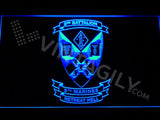 2nd Battalion 5th Marines LED Neon Sign USB - Blue - TheLedHeroes