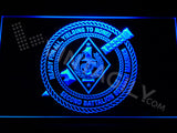 FREE 2nd Battalion 7th Marines LED Sign - Blue - TheLedHeroes