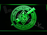 FREE 2nd Battalion 7th Marines LED Sign - Green - TheLedHeroes