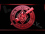 2nd Battalion 7th Marines LED Neon Sign USB - Red - TheLedHeroes