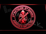 2nd Battalion 8th Marines LED Neon Sign Electrical - Red - TheLedHeroes