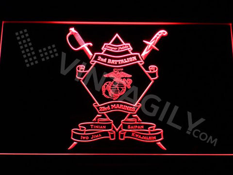 2nd Battalion 23rd Marines LED Neon Sign Electrical - Red - TheLedHeroes