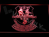 2nd Battalion 25th Marines LED Neon Sign USB - Red - TheLedHeroes