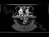 2nd Battalion 25th Marines LED Neon Sign USB - White - TheLedHeroes