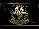 2nd Battalion 25th Marines LED Neon Sign USB - Yellow - TheLedHeroes