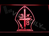 3rd Battalion 8th Marines LED Neon Sign USB - Red - TheLedHeroes