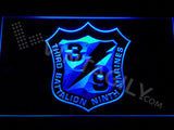 3rd Battalion 9th Marines LED Neon Sign Electrical - Blue - TheLedHeroes