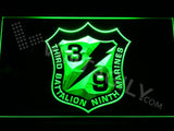 3rd Battalion 9th Marines LED Neon Sign USB - Green - TheLedHeroes