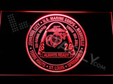 3rd Battalion 24th Marines LED Neon Sign USB - Red - TheLedHeroes