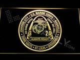 FREE 3rd Battalion 24th Marines LED Sign - Yellow - TheLedHeroes