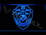 3rd Battalion 25th Marines LED Neon Sign USB - Blue - TheLedHeroes