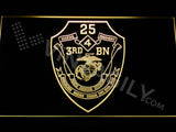 3rd Battalion 25th Marines LED Sign - Yellow - TheLedHeroes