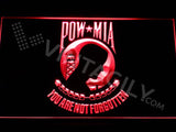 Prisoners Of War - Missing In Action (POW-MIA) LED Neon Sign Electrical - Red - TheLedHeroes