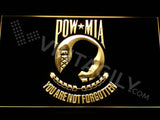 Prisoners Of War - Missing In Action (POW-MIA) LED Neon Sign Electrical - Yellow - TheLedHeroes