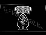 FREE Special Forces Airborne LED Sign - White - TheLedHeroes