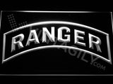 US Army Ranger LED Neon Sign USB - White - TheLedHeroes