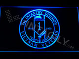 FREE 1st Infantry Division Vietnam Veteran LED Sign - Blue - TheLedHeroes