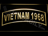 FREE Vietnam 1968 LED Sign - Yellow - TheLedHeroes