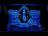 2nd Combat Engineer Battalion LED Neon Sign USB - Blue - TheLedHeroes