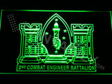 2nd Combat Engineer Battalion LED Sign - Green - TheLedHeroes